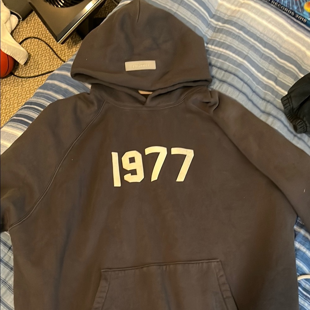 Essentials 1977 Black Hoodie